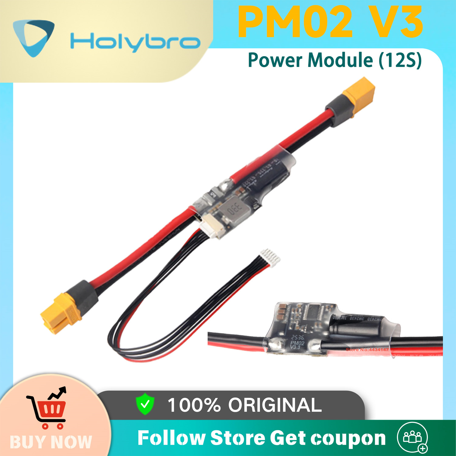 Drone Kit Hexacopter - Holybro PM02D Power Module 2S-12S PX4