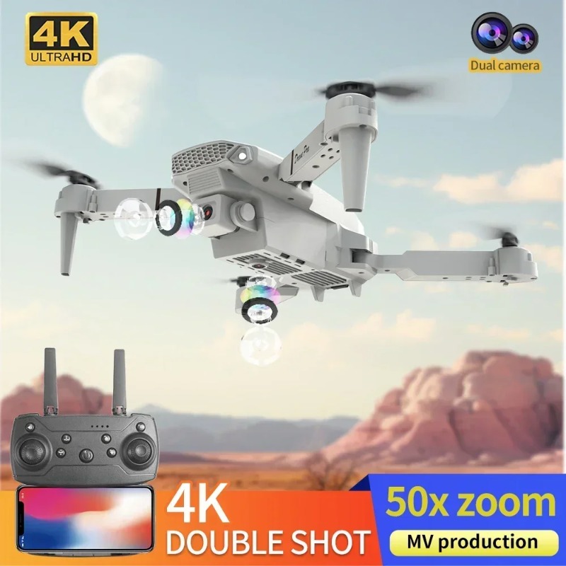 E88 Mini Drone 4K HD Camera Wi - Drone Kit Tricopter ulasan dan harga