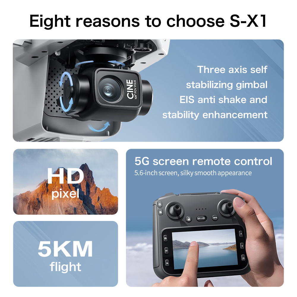 Top Deal S-X1 MAX GPS Drone 3  - Drone Kit Professional ulasan dan harga