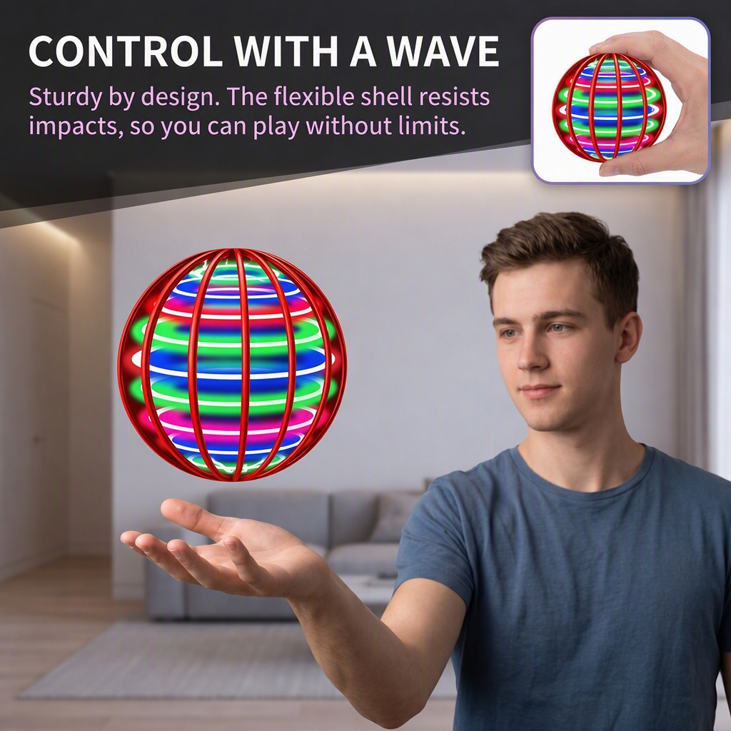 Magic Hand Control Flying Ball - Drone Kit Tricopter ulasan dan harga
